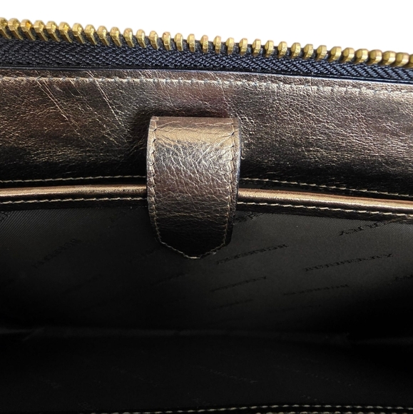 Burberry Meatllic Bronze Gold Check Iconic Tablet/Ipad Case Plaid - Picture 6 of 17